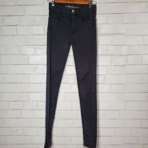AEO black hi-rise jeggings